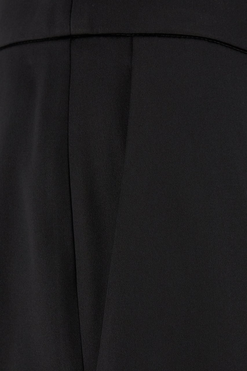Valentino Valentino Garavani Black stretch silk pants Zwart