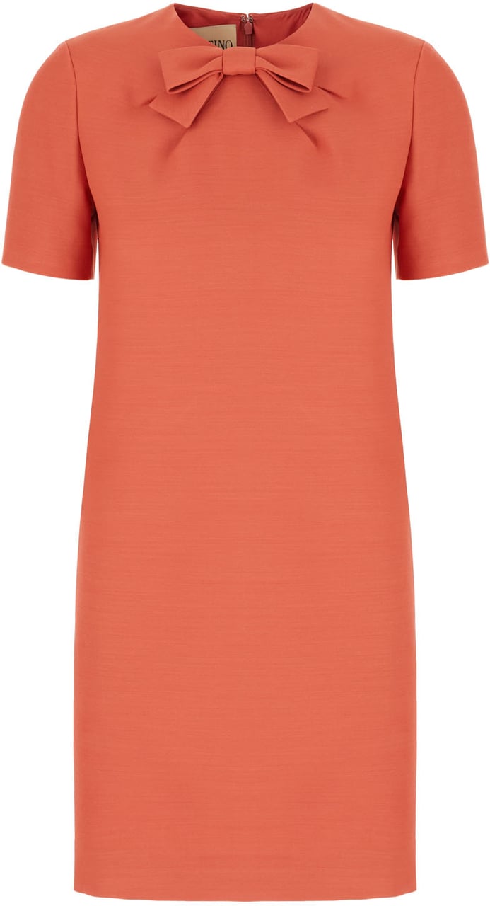 Valentino Valentino Garavani Coral wool blend dress Rood