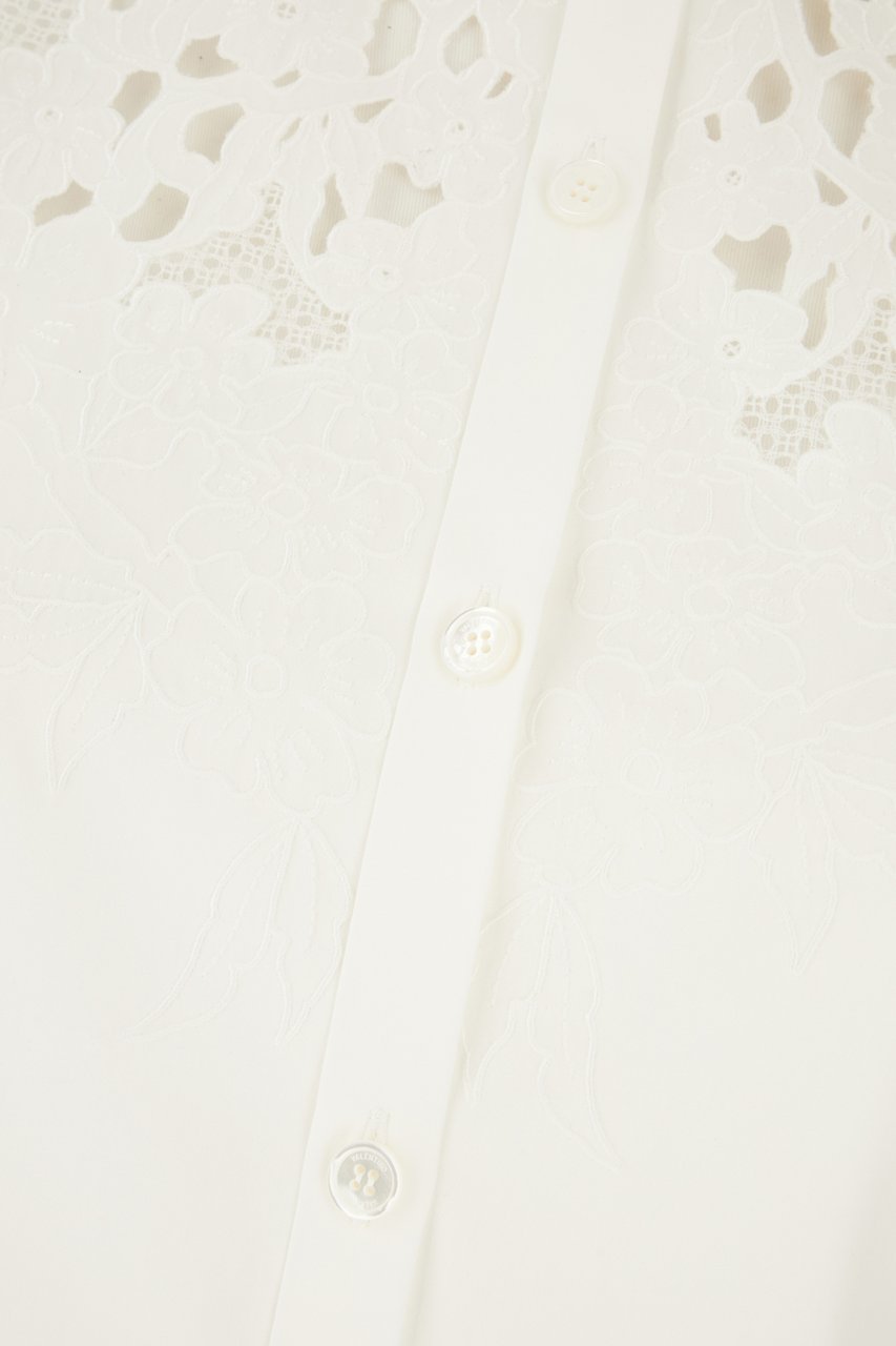 Valentino Valentino Garavani White poplin shirt Wit