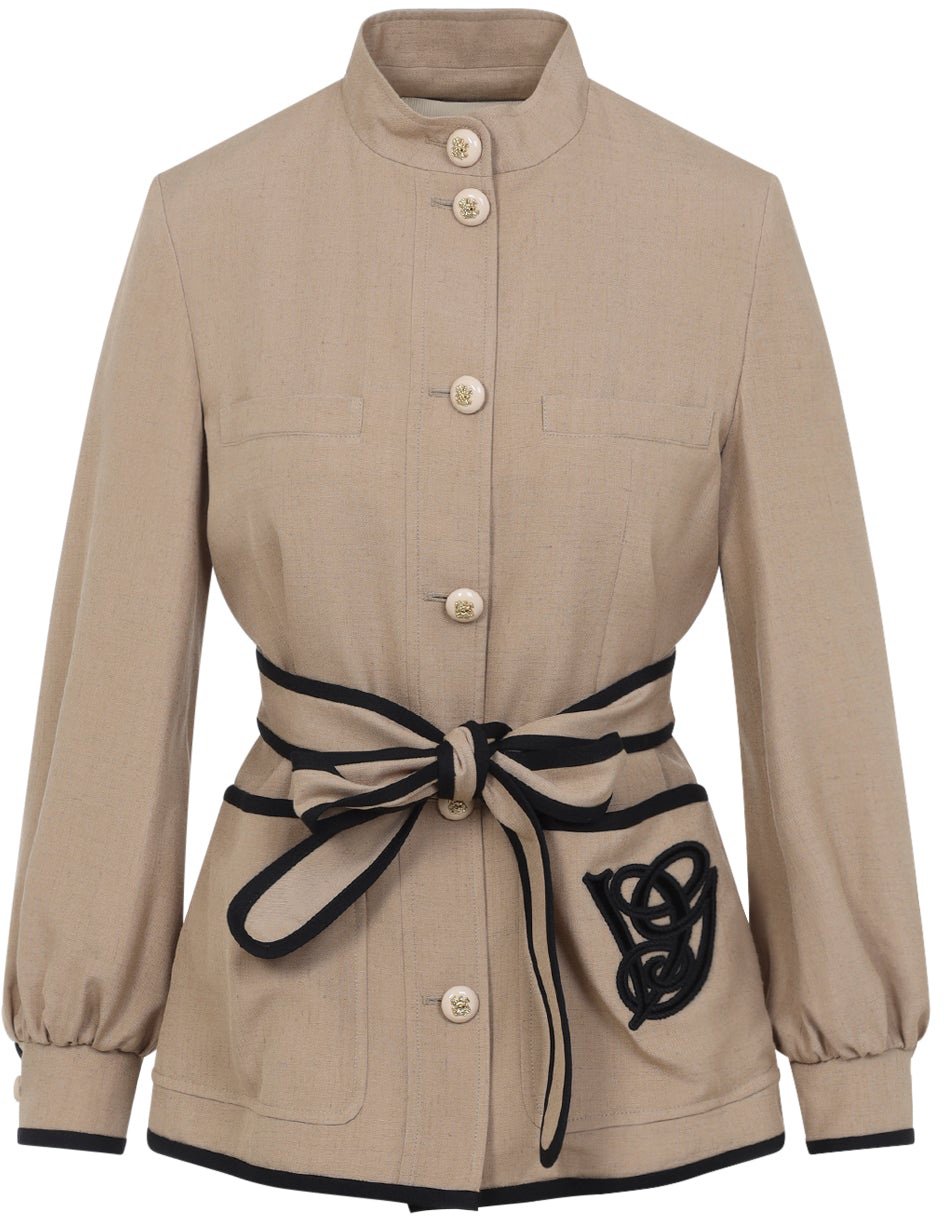 Valentino Caban Embroidered Logo Vg Jacket Divers