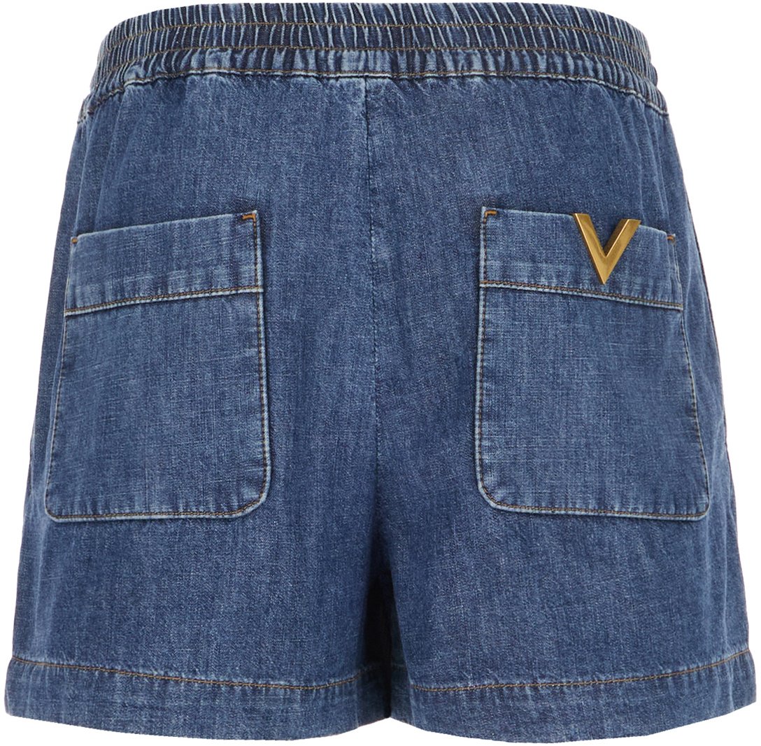 Valentino Valentino Garavani Denim shorts Blauw