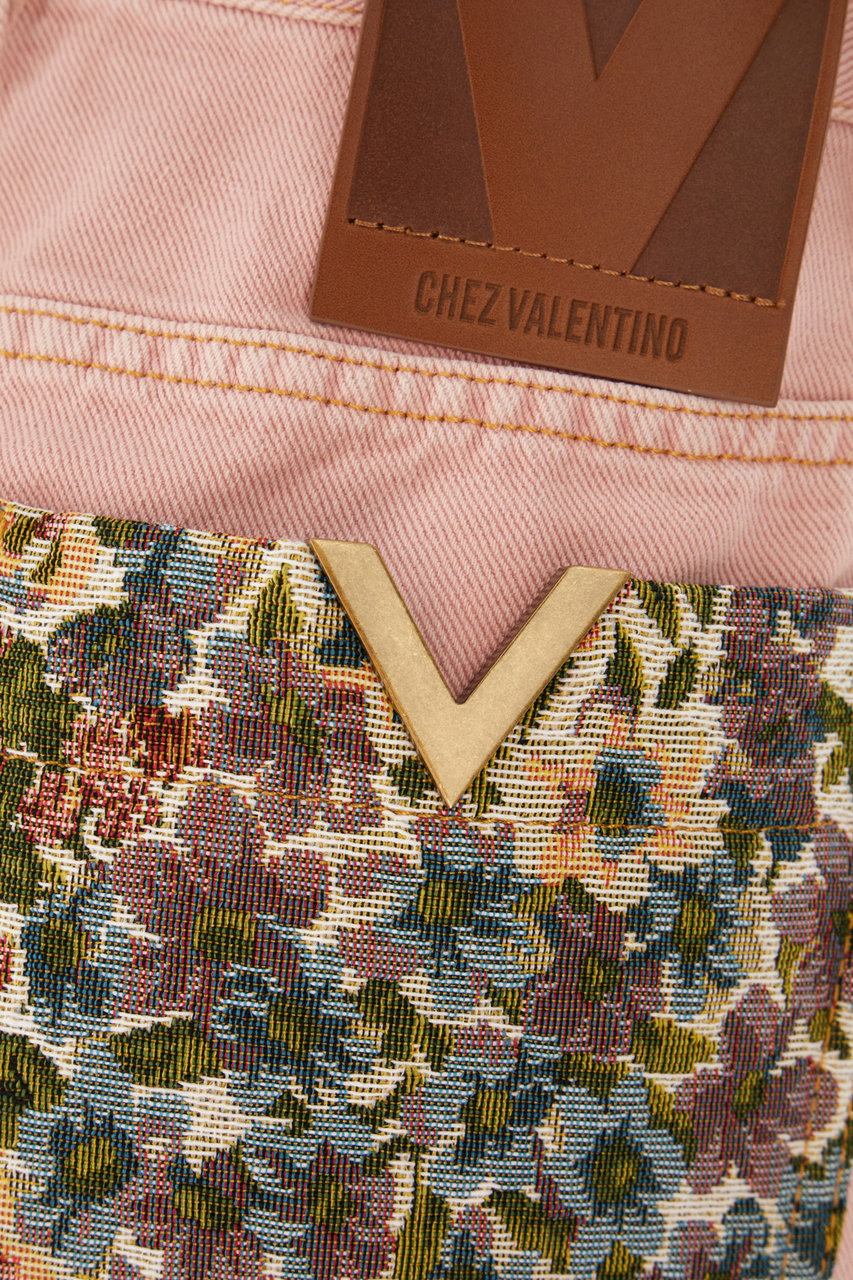 Valentino Valentino Garavani Pink denim shorts Roze