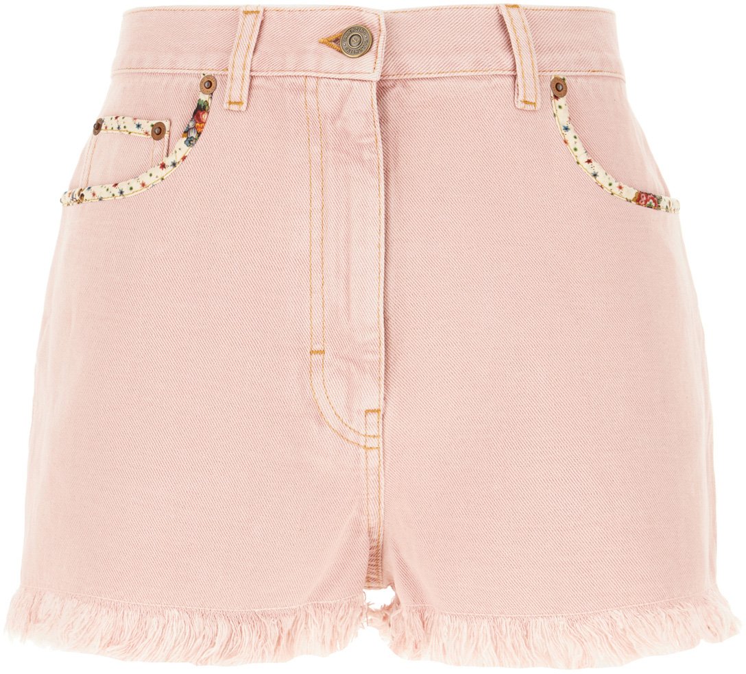 Valentino Valentino Garavani Pink denim shorts Roze