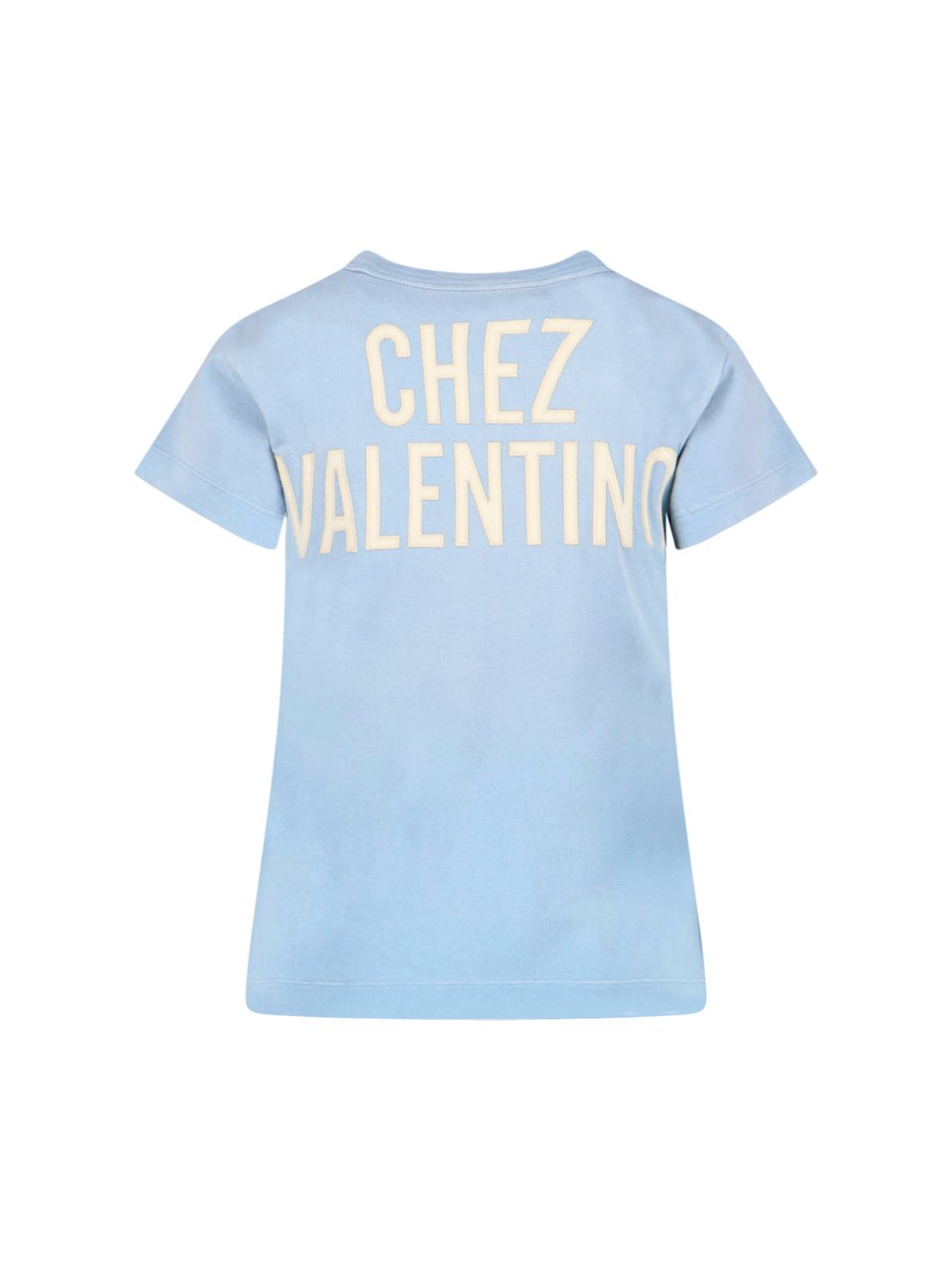 Valentino "Chez" T-shirt Light Blue Blauw