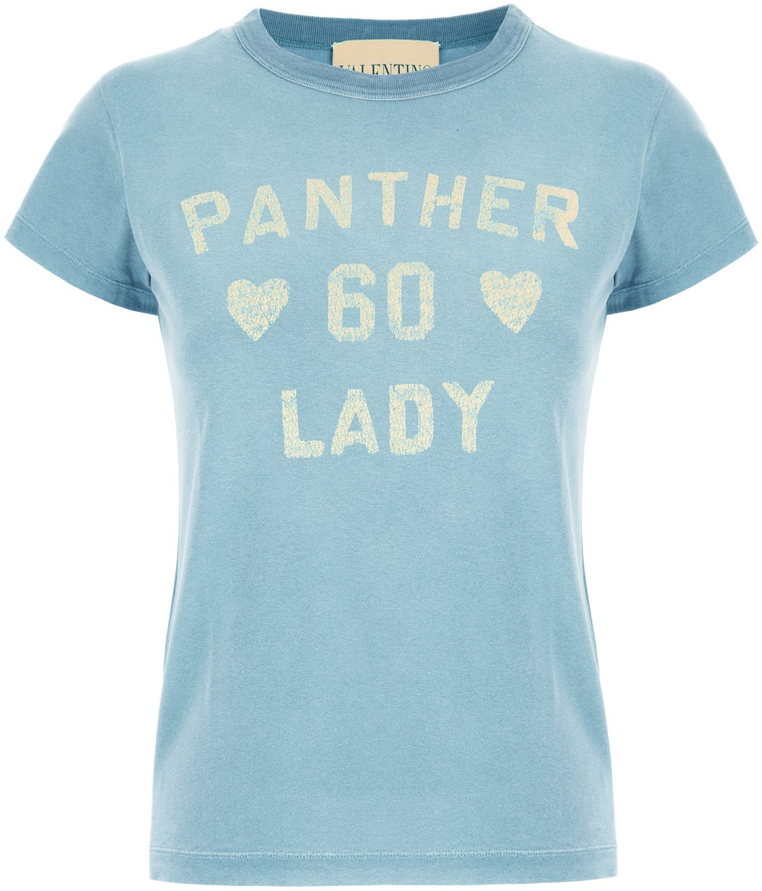 Valentino Valentino Garavani Light blue cotton t-shirt Lichtblauw
