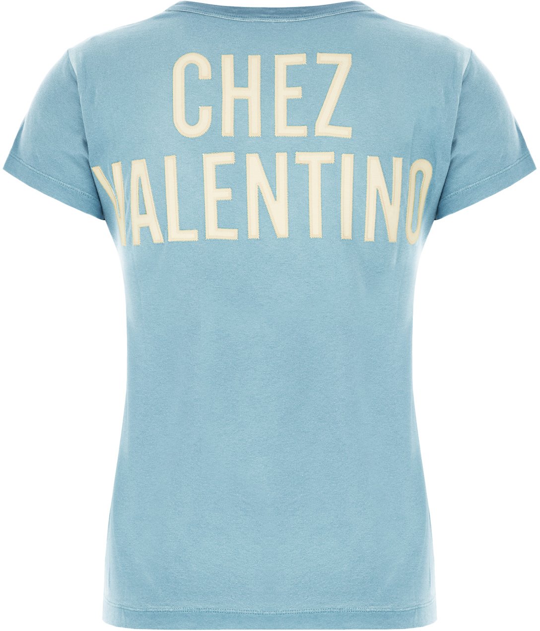 Valentino Valentino Garavani Light blue cotton t-shirt Lichtblauw