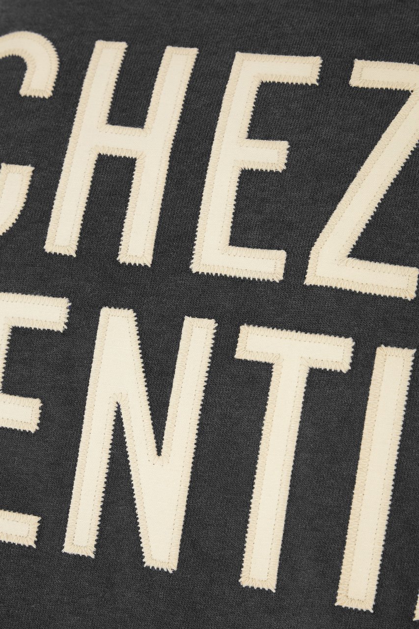 Valentino Valentino Garavani Graphite cotton t-shirt Grijs