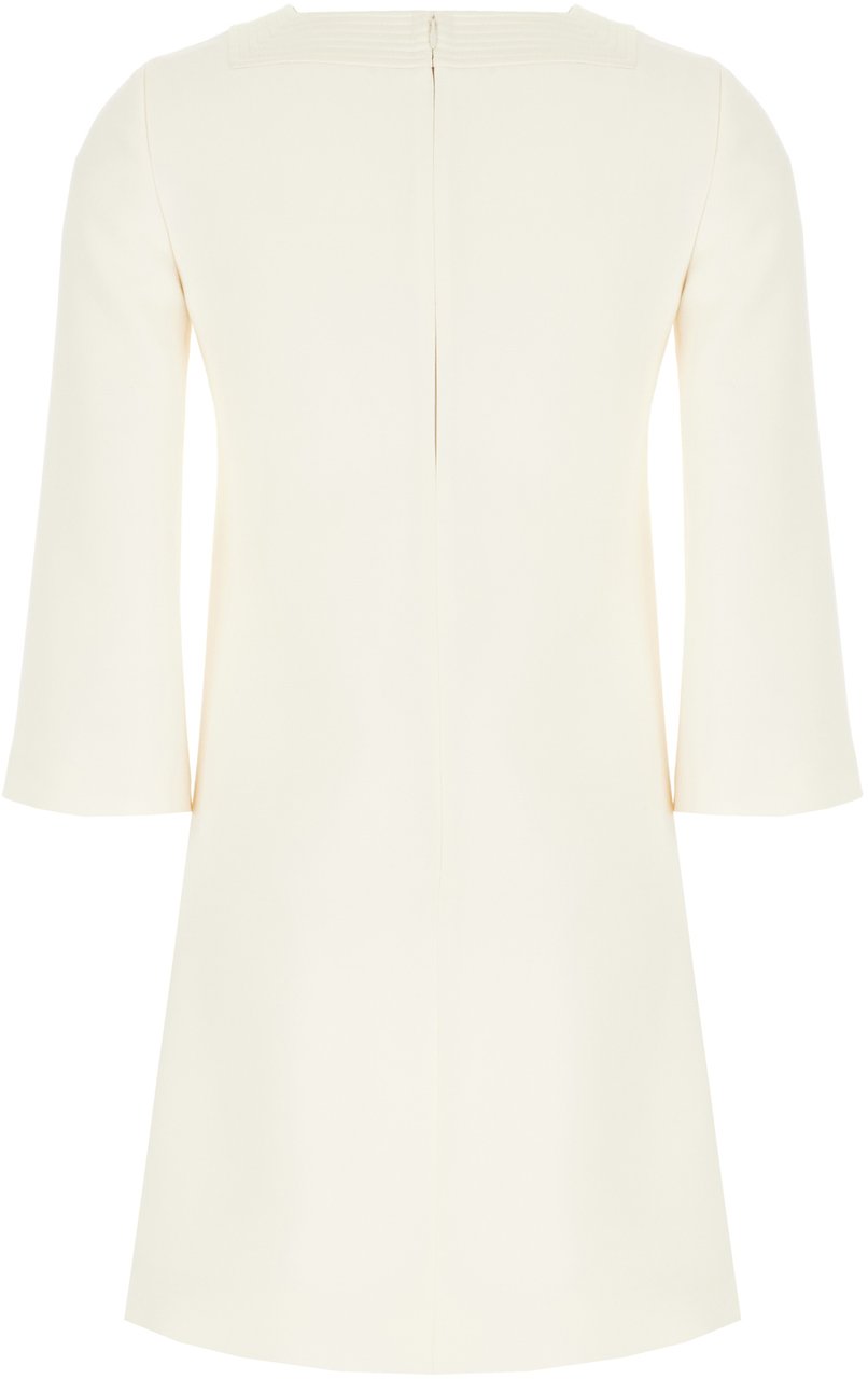Valentino Valentino Garavani Ivory wool blend dress Neutraal