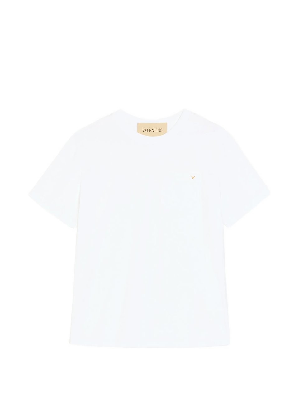 Valentino White T-Shirt Jersey Vgold Cotton T-shirt Wit