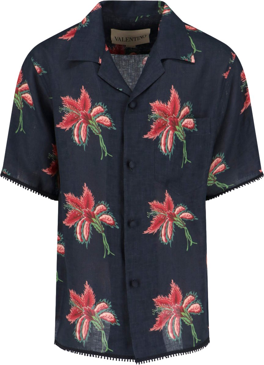 Valentino "Bowling" Shirt Black Blauw