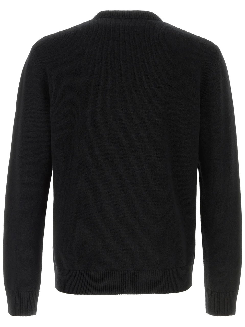 Valentino Knitted V-Shaped Pattern Pullover Sweater Zwart
