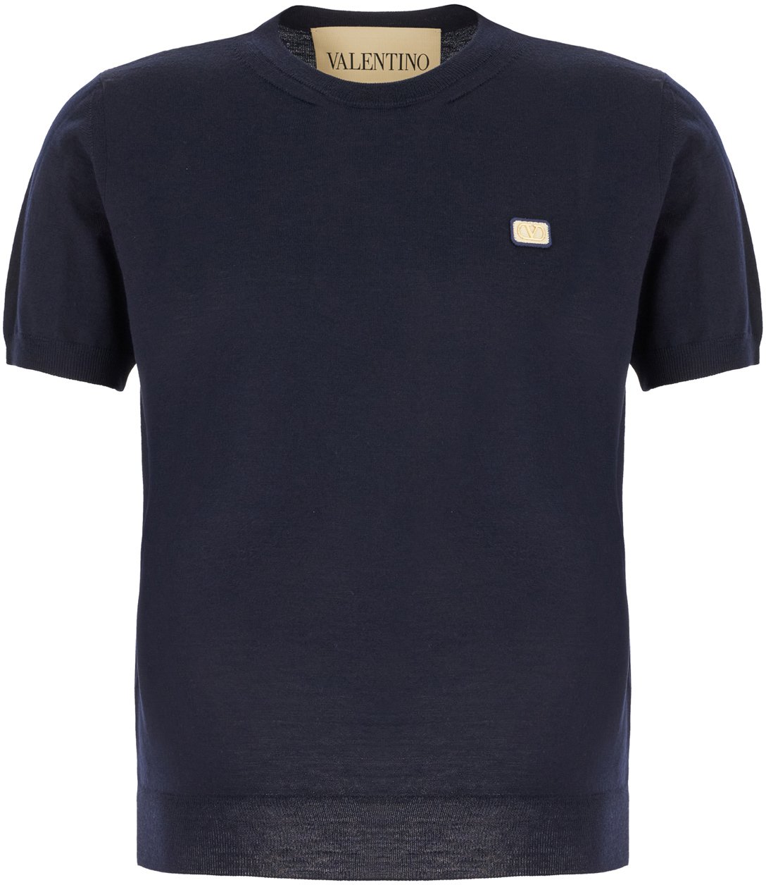 Valentino Valentino Garavani Navy blue wool sweater Blauw