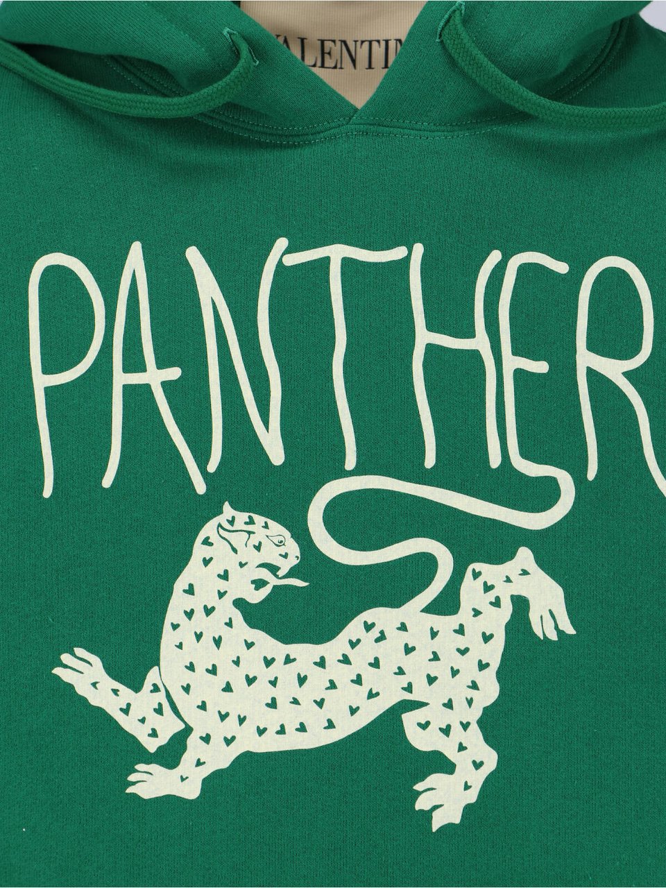 Valentino "Panther" Hoodie – Green Neutraal