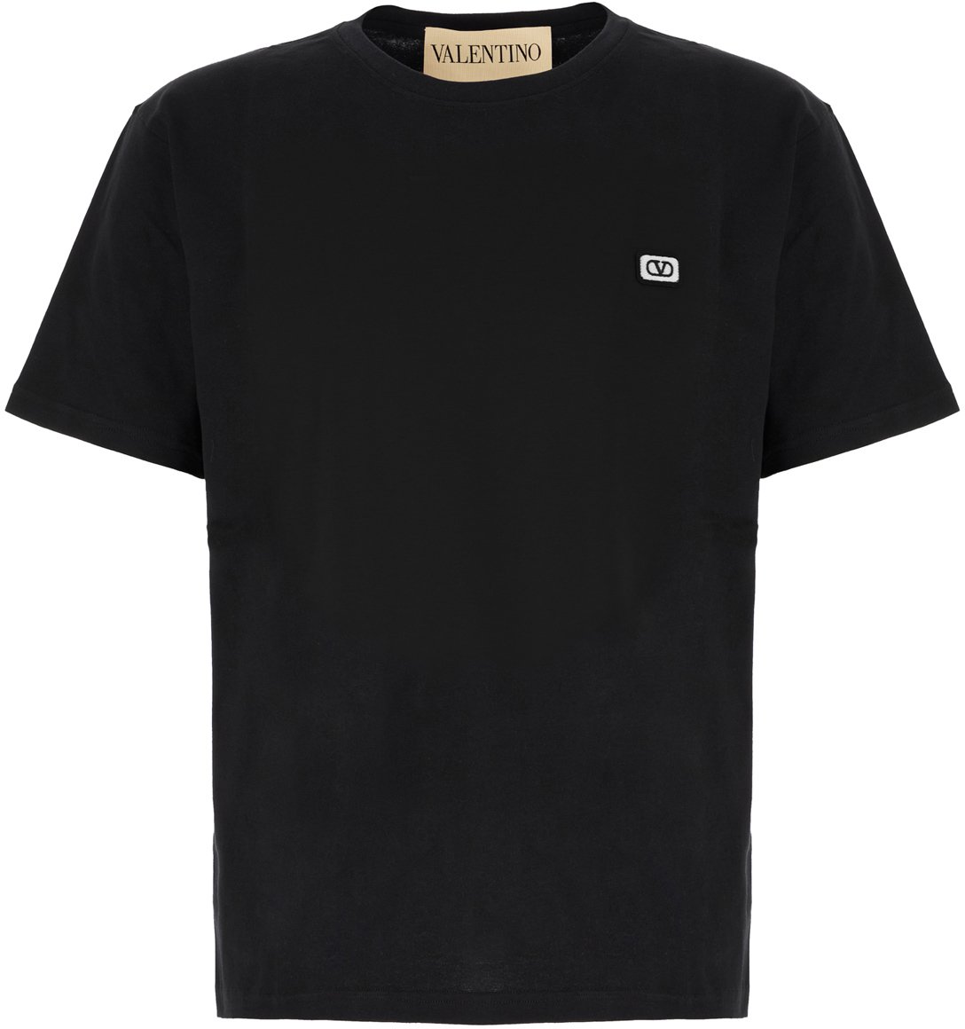 Valentino Valentino Garavani Black cotton t-shirt Zwart
