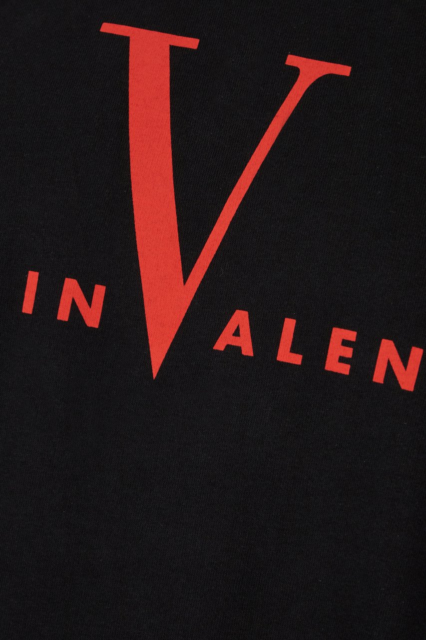 Valentino Valentino Garavani Black cotton t-shirt Zwart