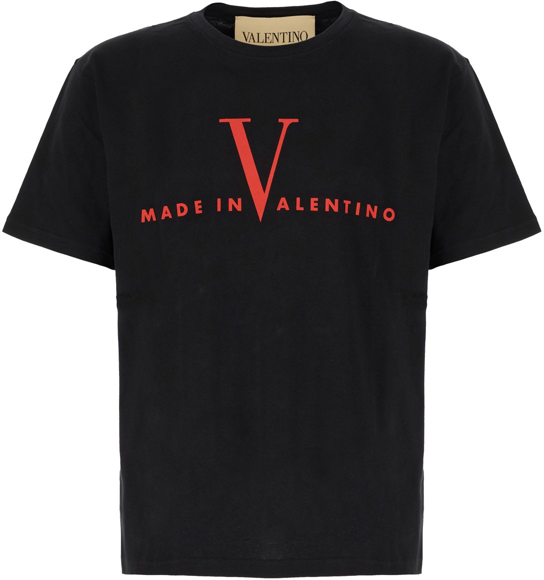 Valentino Valentino Garavani Black cotton t-shirt Zwart