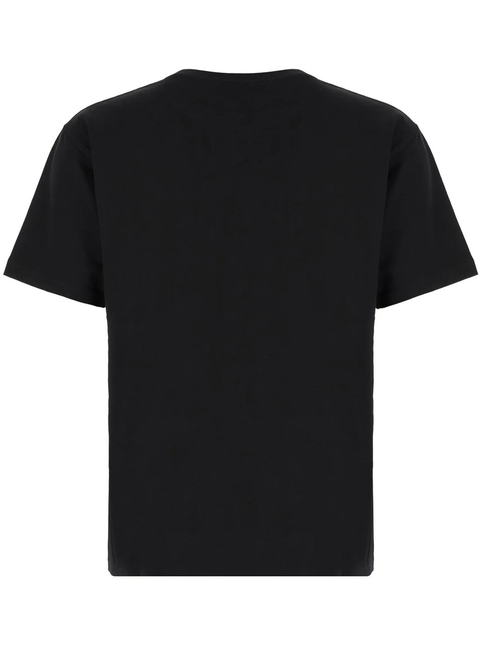 Valentino Black Short-Sleeve Red Graphic Cotton T-shirt Zwart