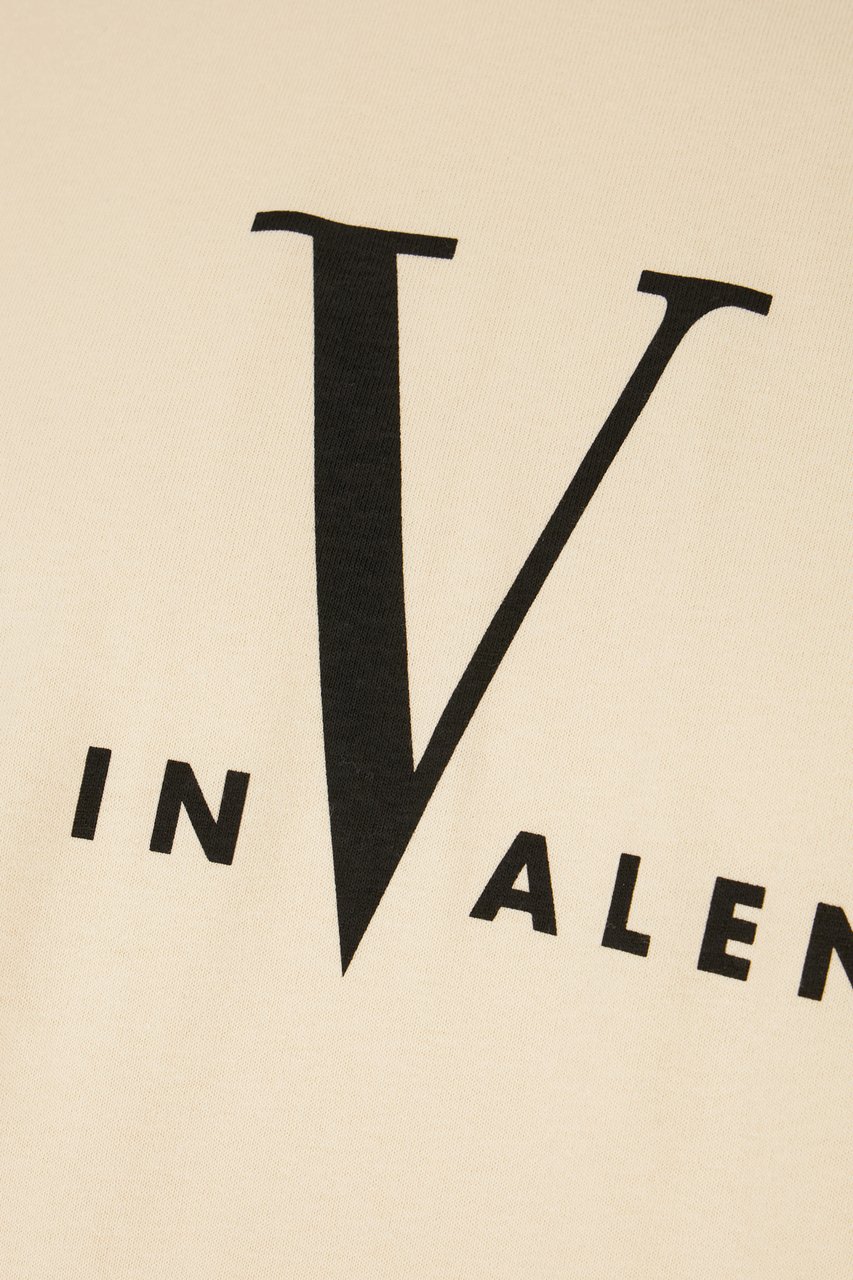 Valentino Valentino Garavani Sand cotton t-shirt Neutraal