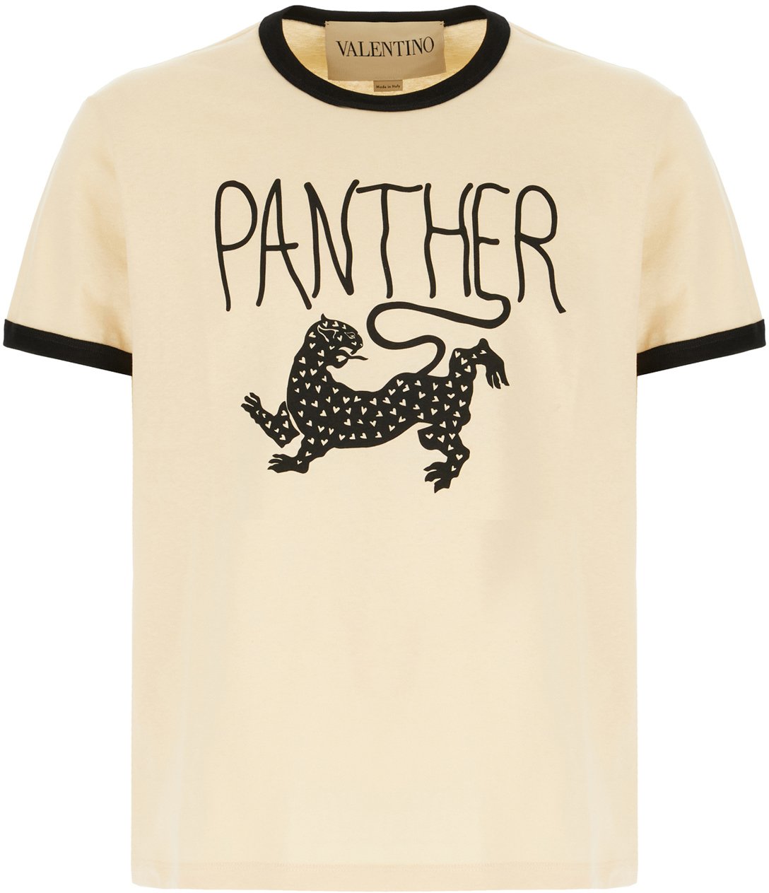 Valentino Valentino Garavani Sand stretch cotton t-shirt Neutraal