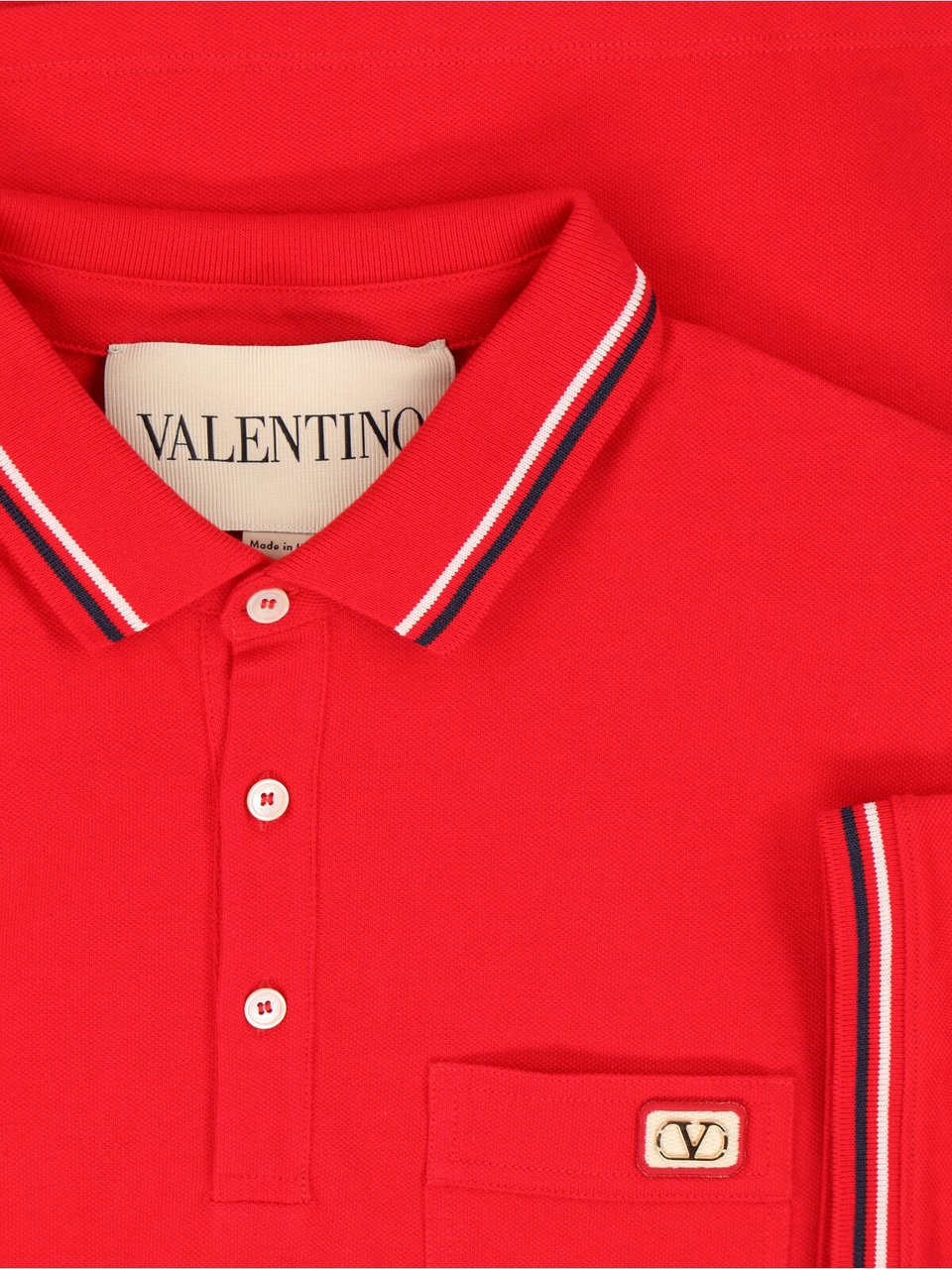 Valentino "VLogo Signature" Polo Shirt Red Rood