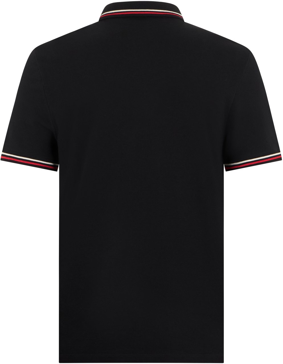 Valentino Cotton polo with short sleeves Zwart