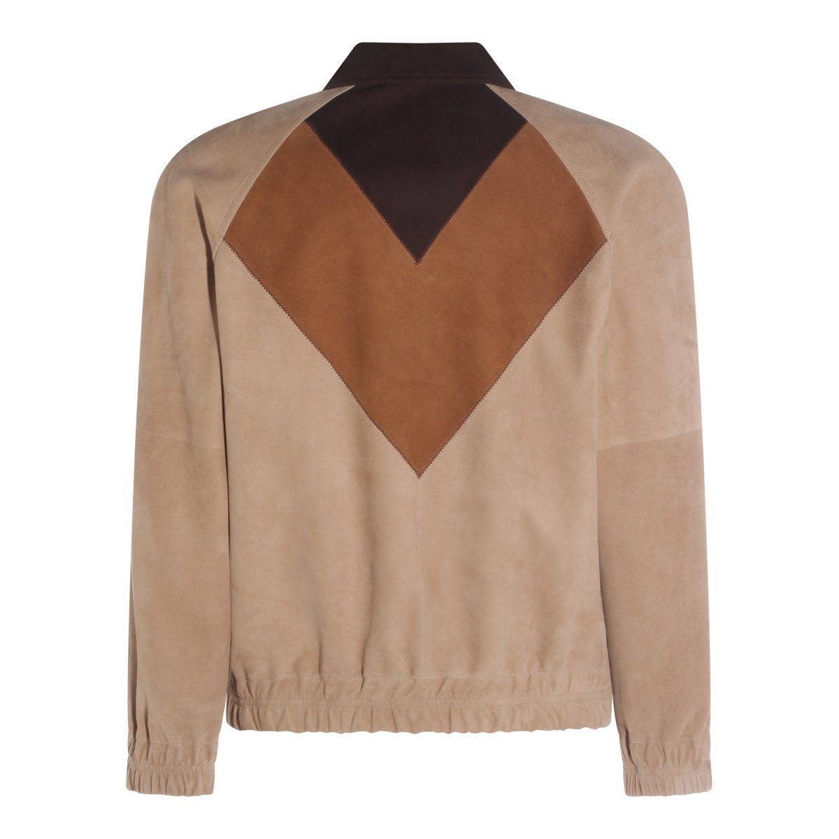 Valentino Geometric Zip Jacket Neutraal