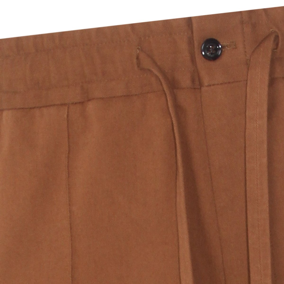 Valentino Straight-Leg Cotton Trousers Bruin