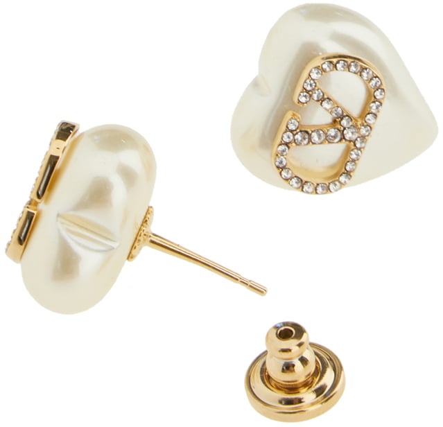Valentino Valentino Garavani Metal and pearls earrings Divers