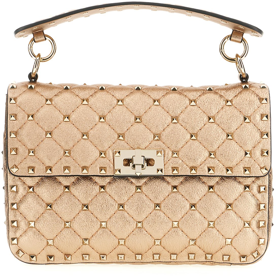 Valentino Valentino Garavani Metallic leather medium Rockstud Spike handbag Metallic