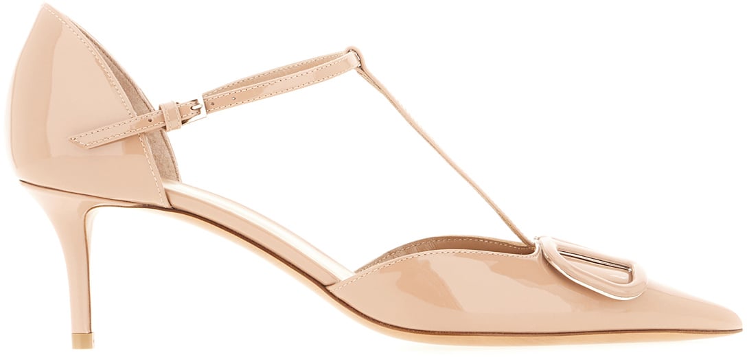 Valentino Valentino Garavani Antiqued pink leather pumps Roze