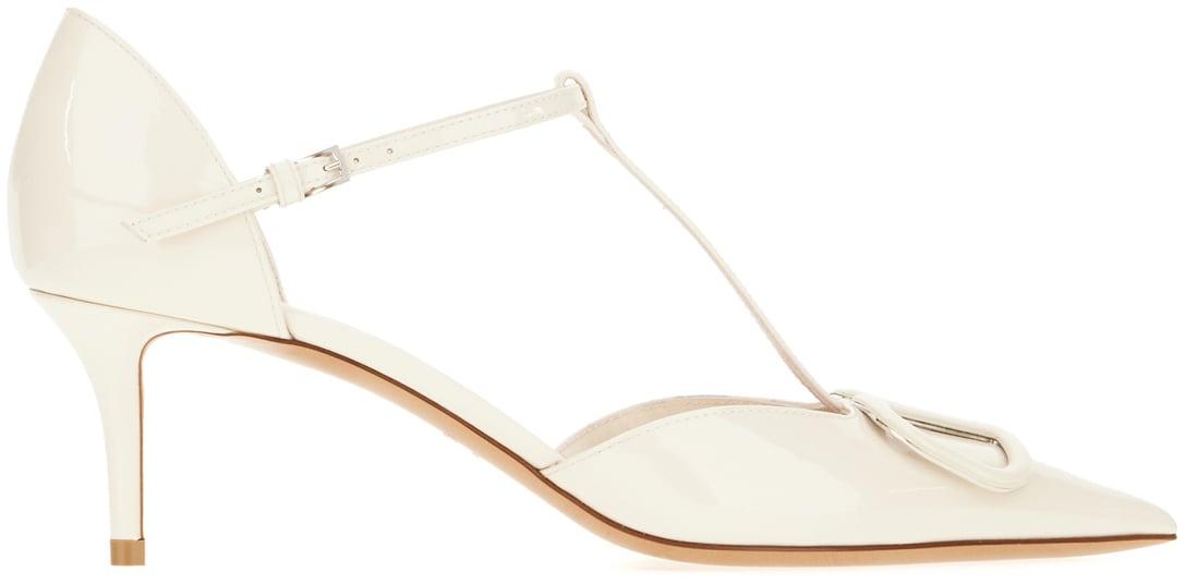 Valentino Valentino Garavani White leather pumps Wit