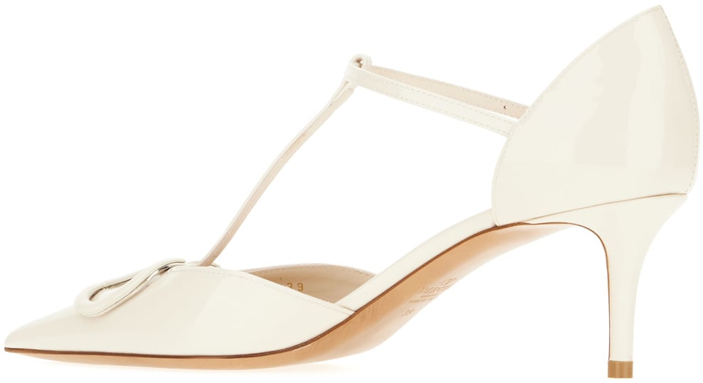 Valentino Valentino Garavani White leather pumps Wit