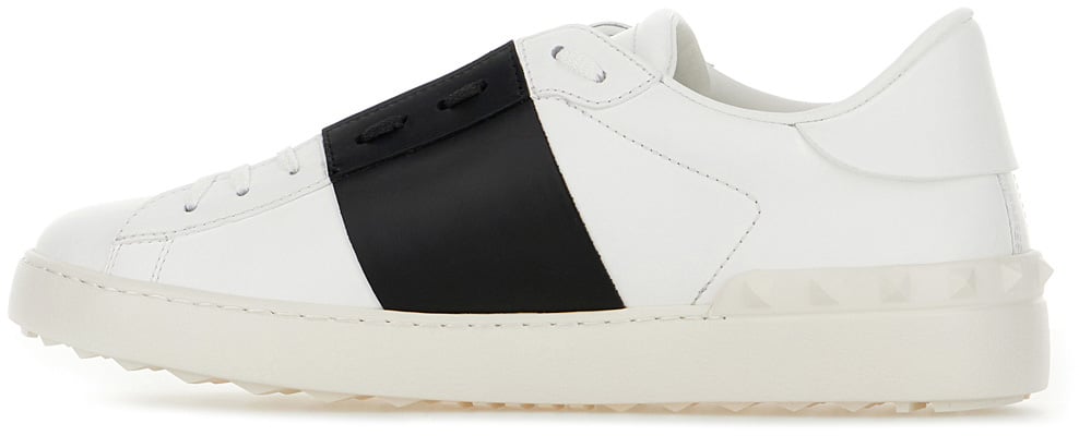 Valentino Valentino Garavani White leather Open sneakers Wit