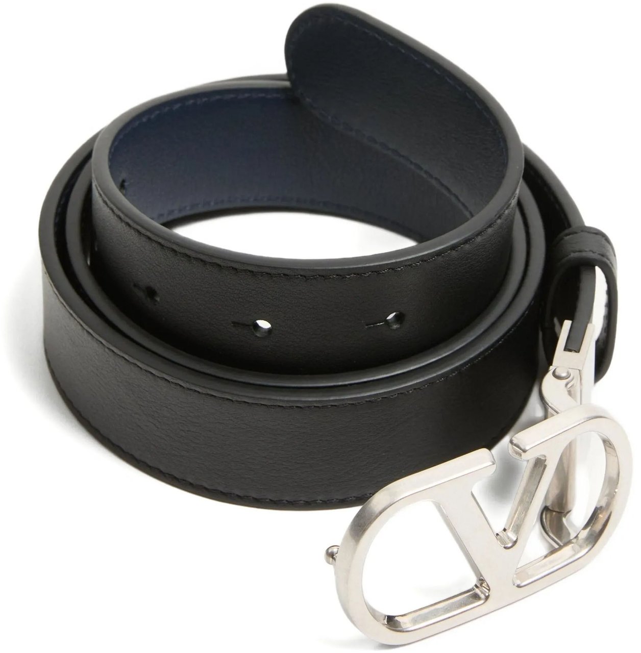 Valentino Black/Navy Belt H. 30 Reversible Belt Grijs