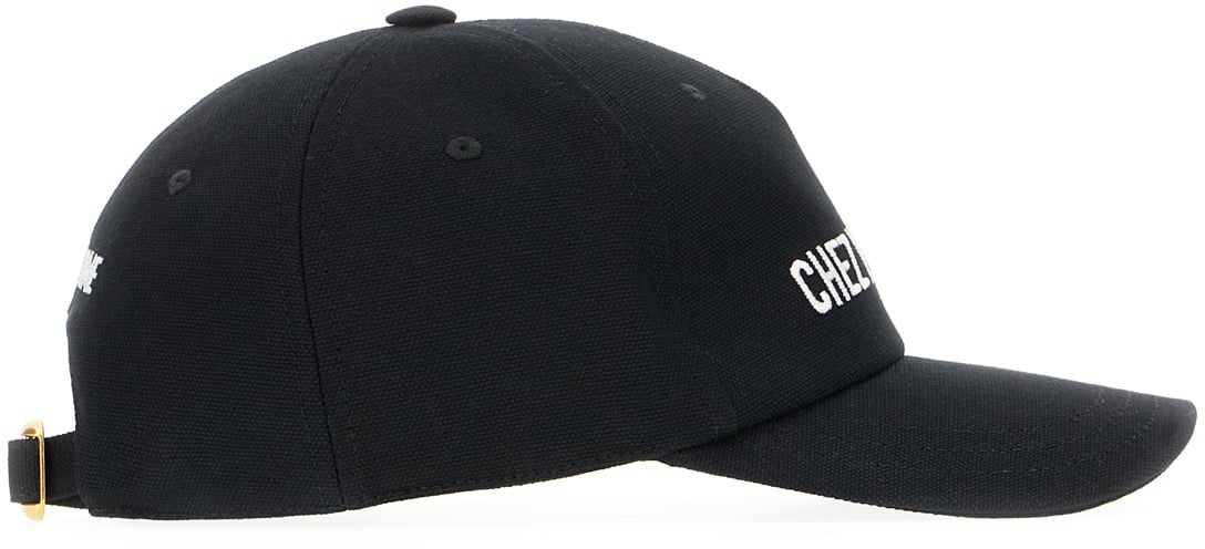 Valentino Valentino Garavani Black cotton baseball cap Zwart