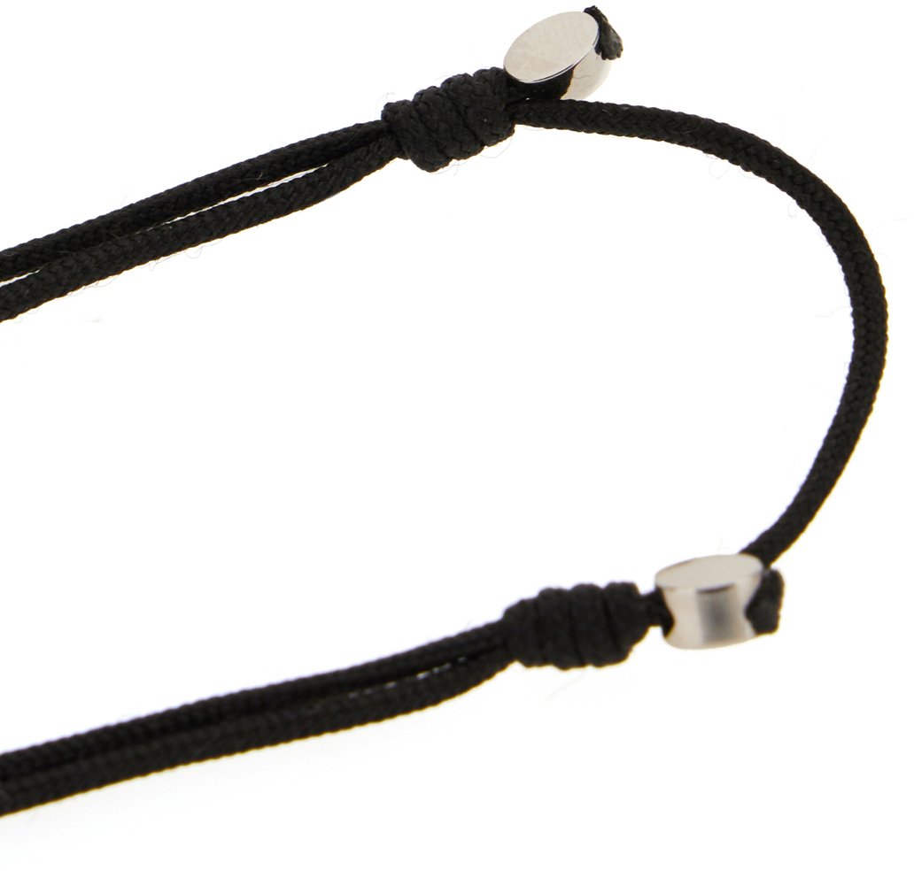 Valentino Valentino Garavani Black cotton bracelet Zwart