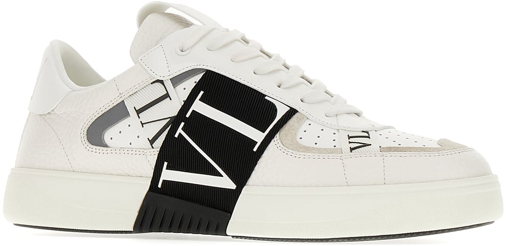 Valentino Valentino Garavani White leather VLTN sneakers Wit