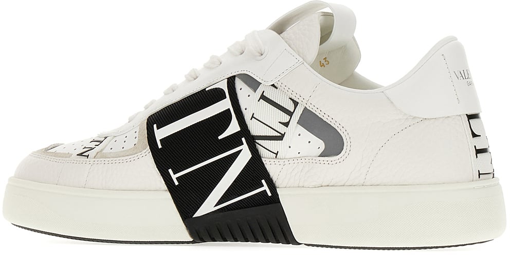Valentino Valentino Garavani White leather VLTN sneakers Wit