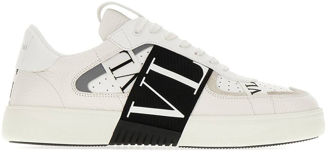 Valentino Valentino Garavani White leather VLTN sneakers Wit