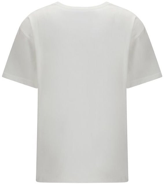 Valentino Valentino White Cotton T-Shirt Wit