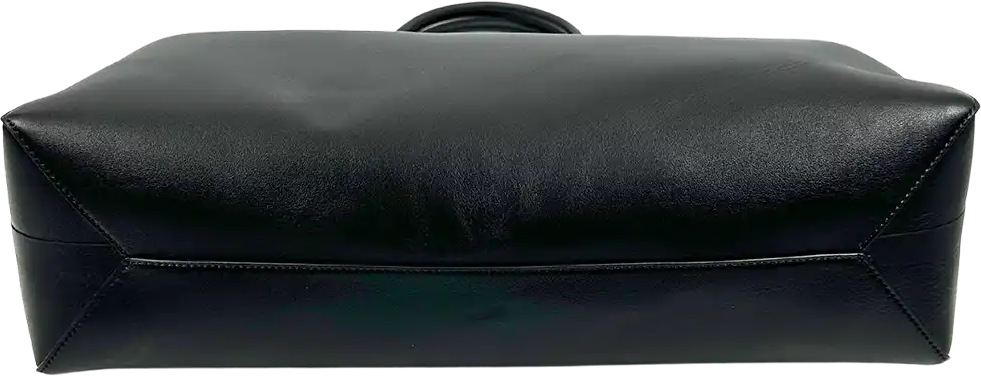Valentino Valentino Garavani VLOGO Large Leather Shopper Bag / Mint Condition Zwart