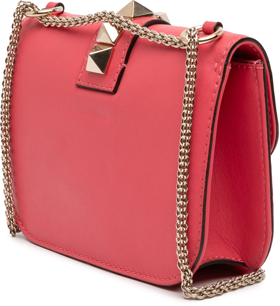 Valentino Small Rockstud Glam Lock Crossbody Roze