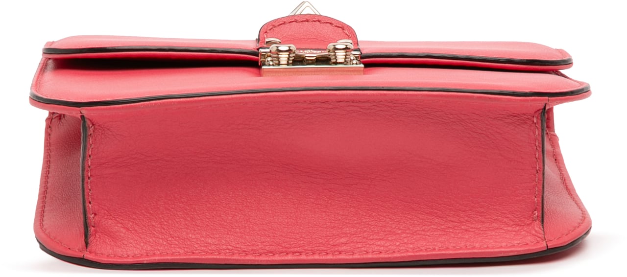 Valentino Small Rockstud Glam Lock Crossbody Roze