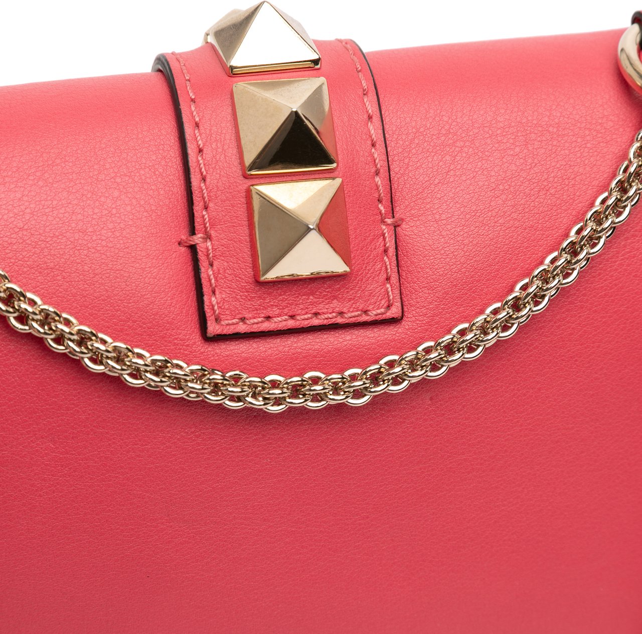 Valentino Small Rockstud Glam Lock Crossbody Roze