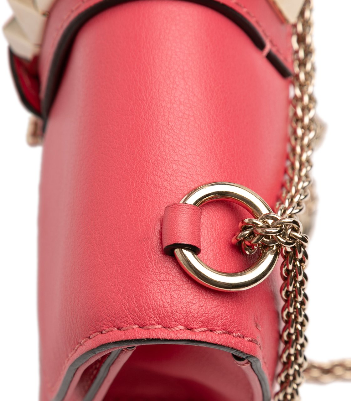 Valentino Small Rockstud Glam Lock Crossbody Roze