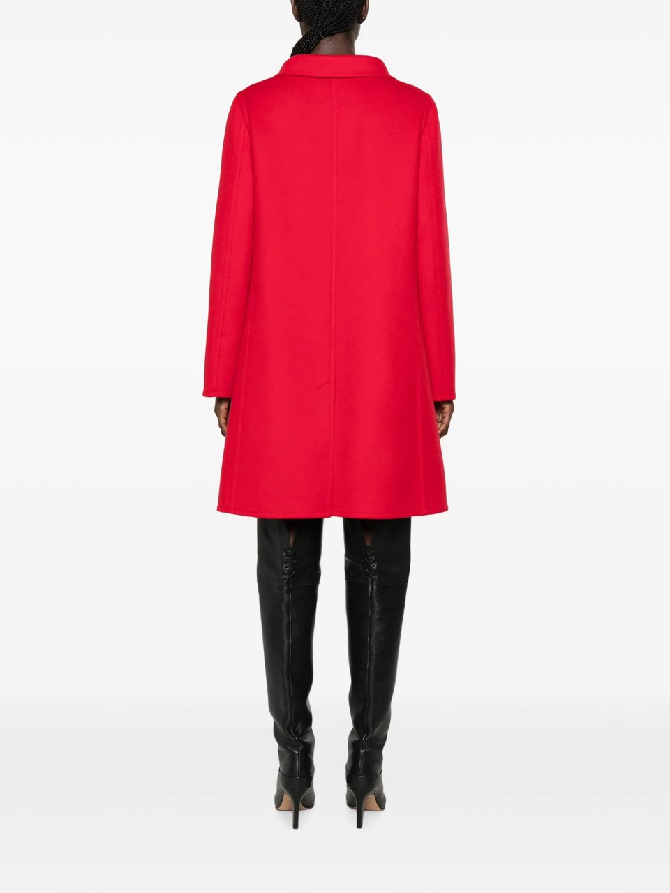 Valentino Red A-Line Coat Rood