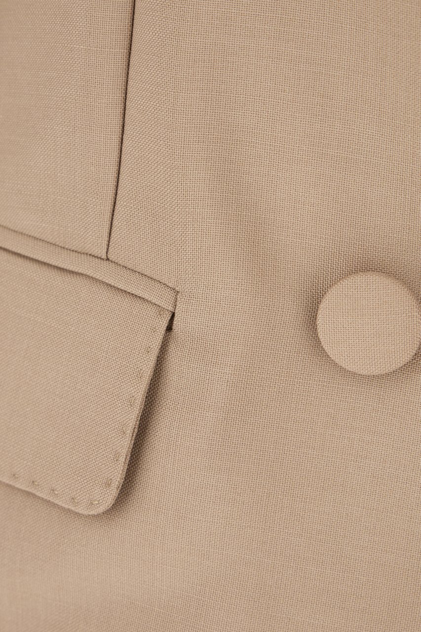 Valentino Garavani Cappuccino mohair blend blazer Bruin