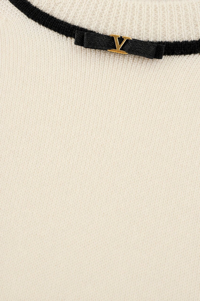 Valentino Garavani Ivory wool sweater Neutraal