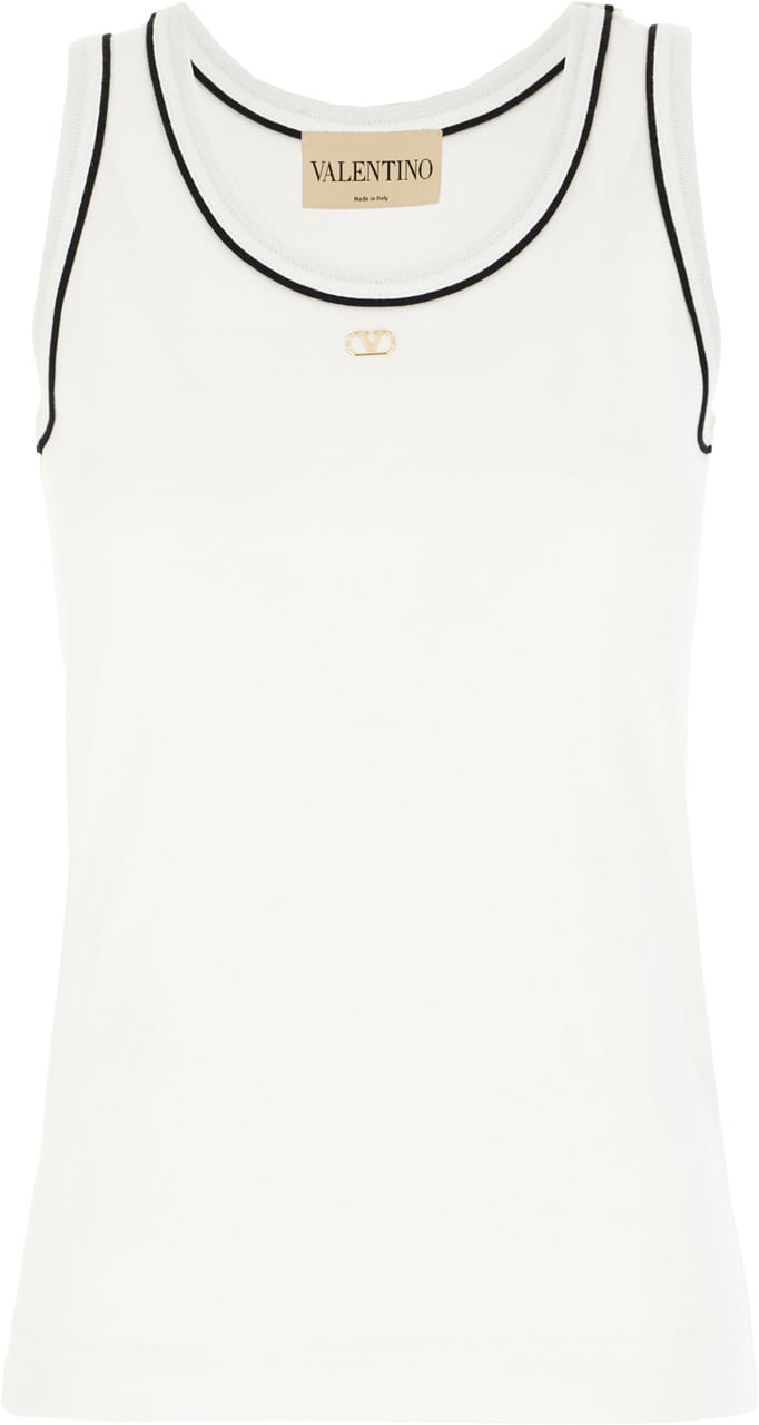 Valentino Garavani White cotton top Wit