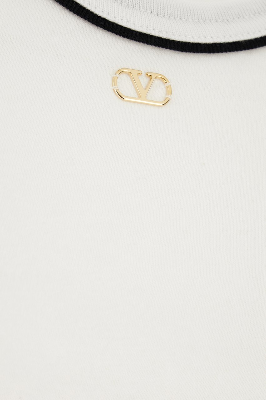 Valentino Garavani White cotton top Wit